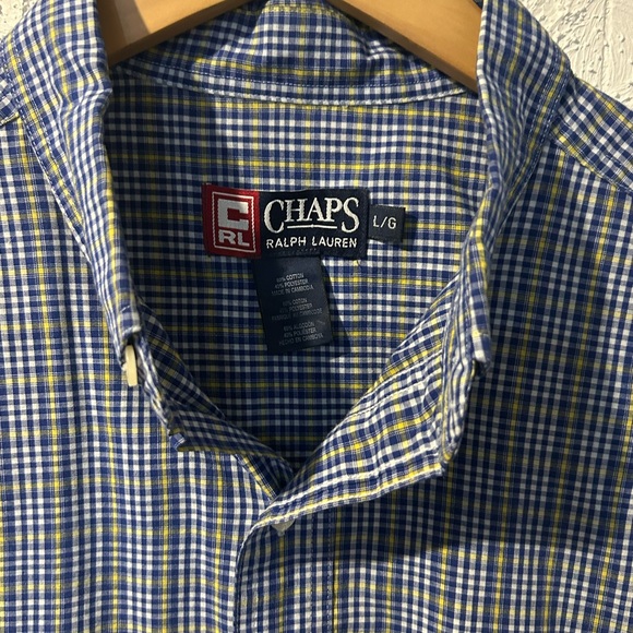 Men’s Ralph Lauren Chaps Short Sleeve Button Down aid Shirt - Picture 3 of 5